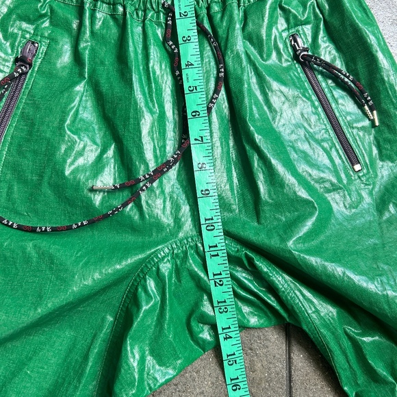 NWT 1,185$ Andreas Kronthaler Linen Plastic Like Pants Green - Picture 4 of 16